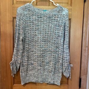 Maurices Blue and White Knit Sweater